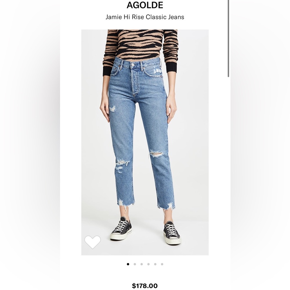 AGOLDE Jamie Hi Rise Classic Jeans